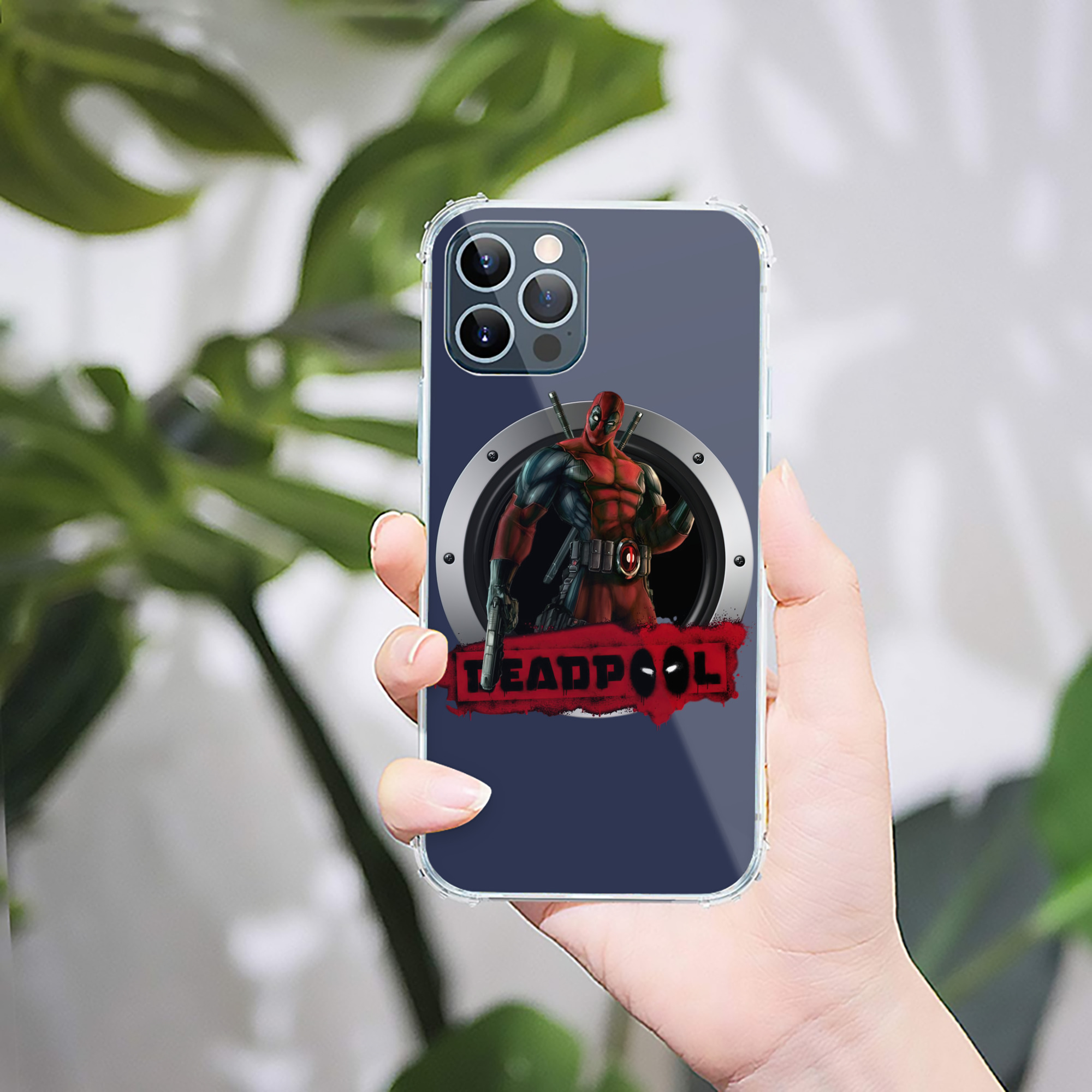 （画像用） Deadpool デッドプール 【iPhone 12シリーズ対応】透明スマホケース（クリアソフトケース）